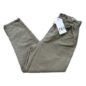 Zara Corduroy Paperboy Baggy Pants NWT Sz. 4